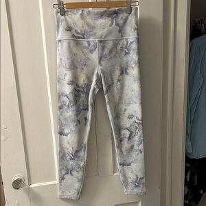 Athleta Elation 7/8 High-Waist Leggings - Light Purple/Marble